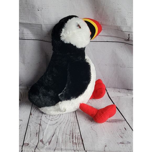 Petting Zoo SOFT PUFFIN BIRD 12inch Plush STUFFED ANIMAL Toy Maine Plush - Picture 4 of 8